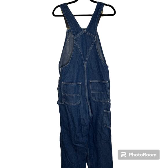 Vintage Carhartt Denim Coveralls Unlined 34x30 - Picture 2 of 11